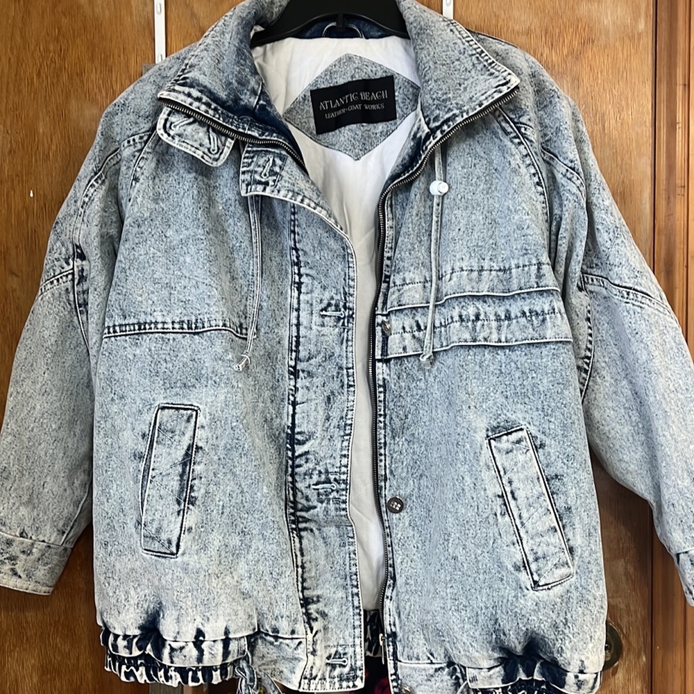 Vintage Acid Wash Denim Coat